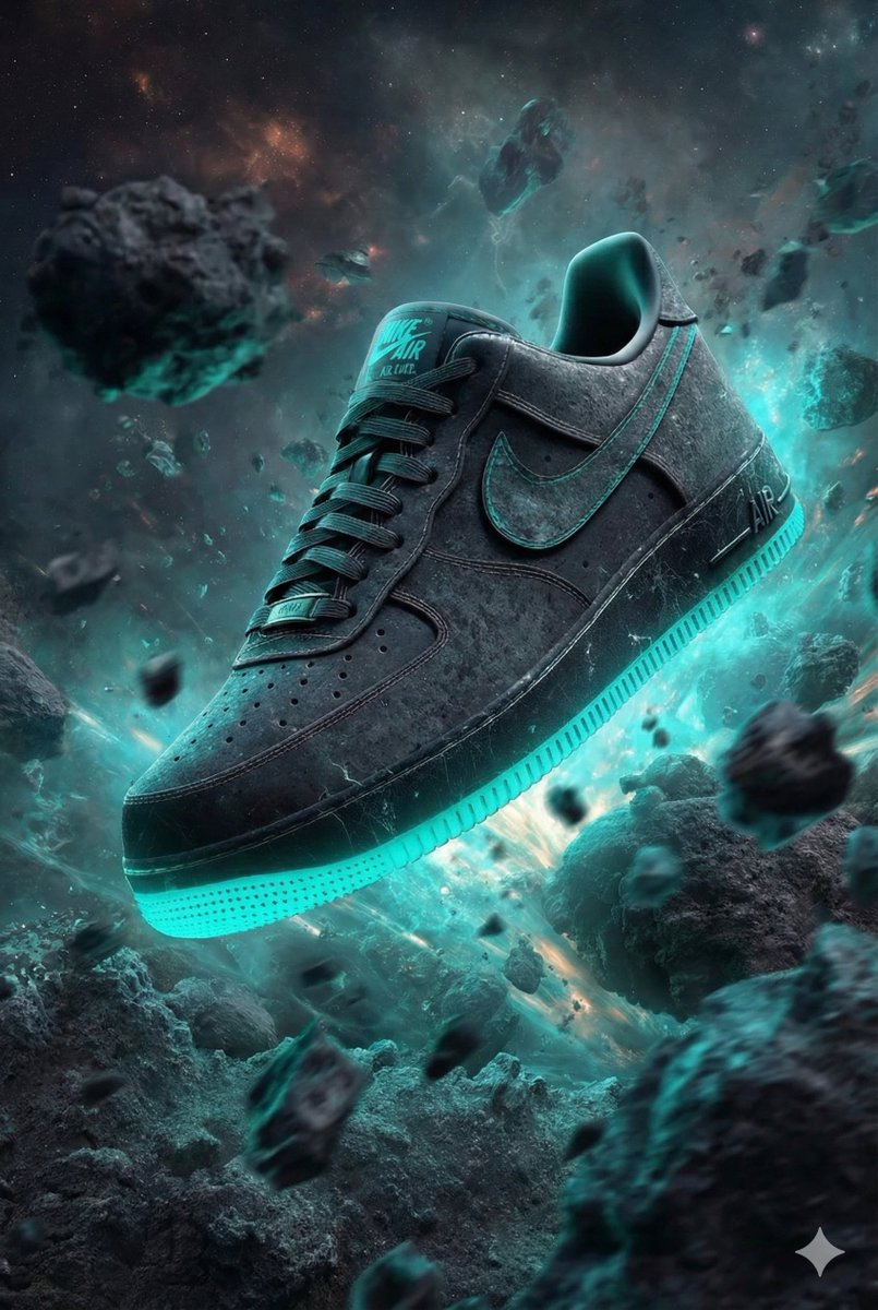 宇宙光晕未来感 Nike Air Force 1 球鞋
