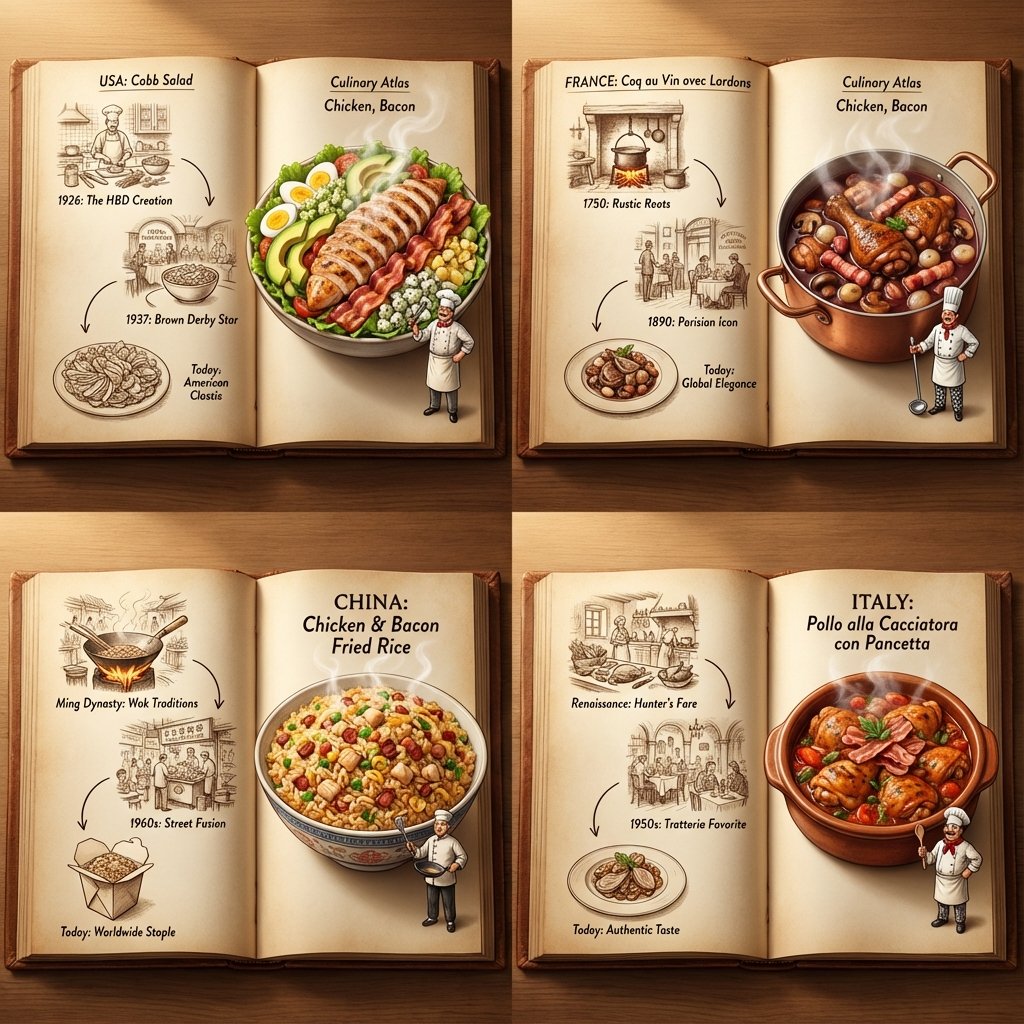 美食地图：鸡肉培根菜式全球溯源
