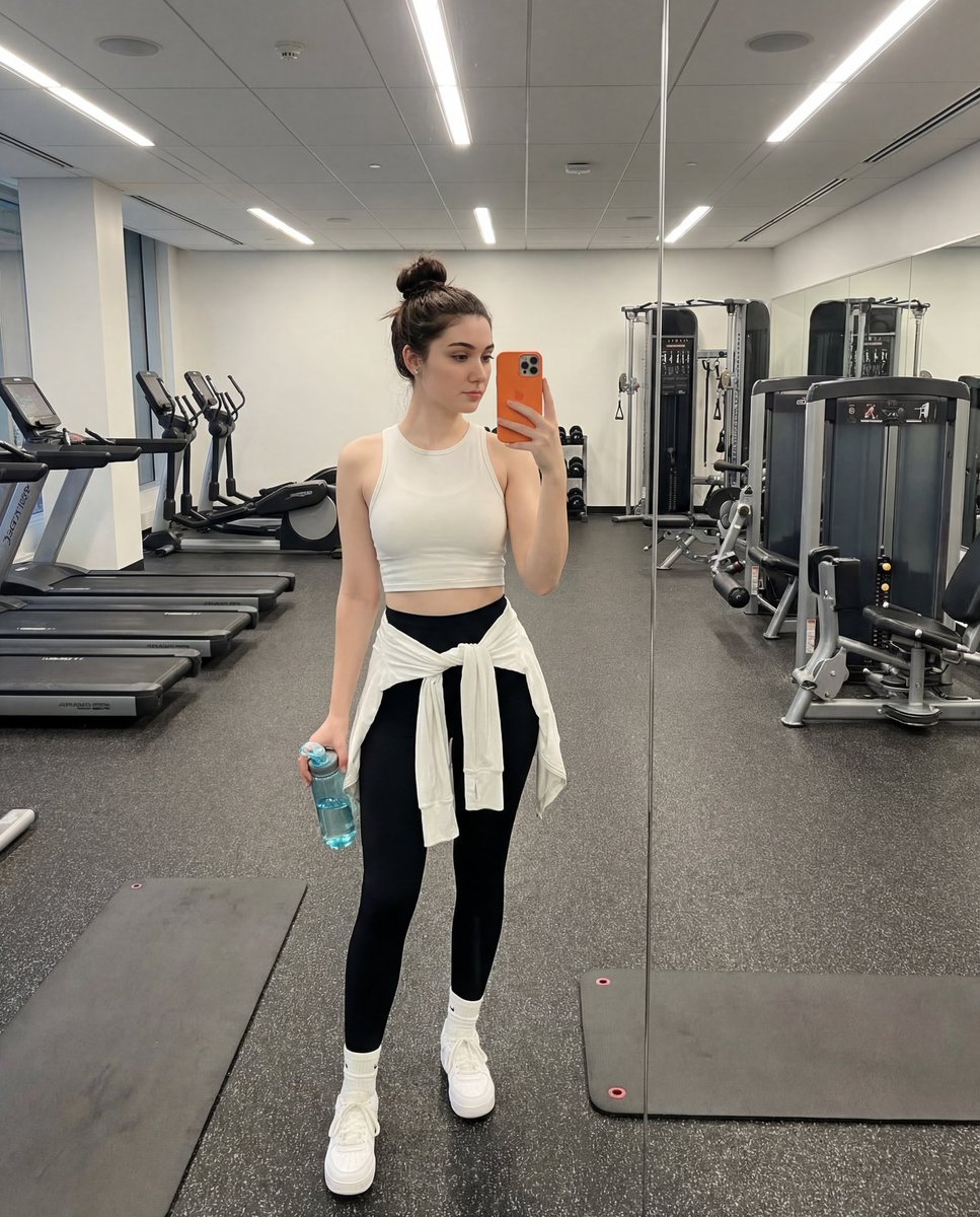 女性健身房自拍：健身时尚与运动风格