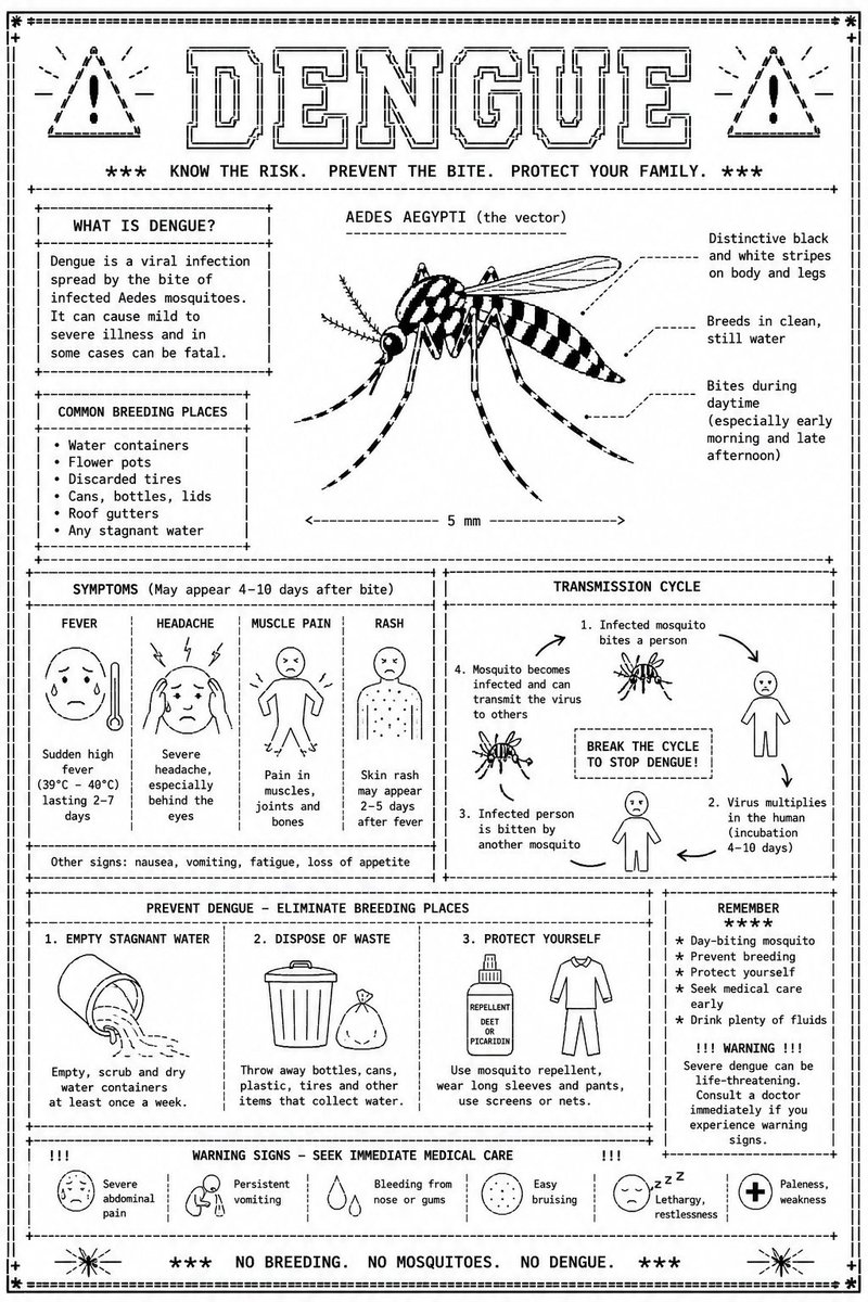 ASCII dengue infographic