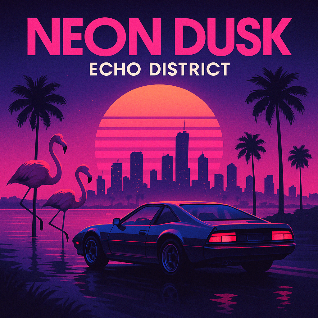Sampul Album Indie (Neon Dusk)