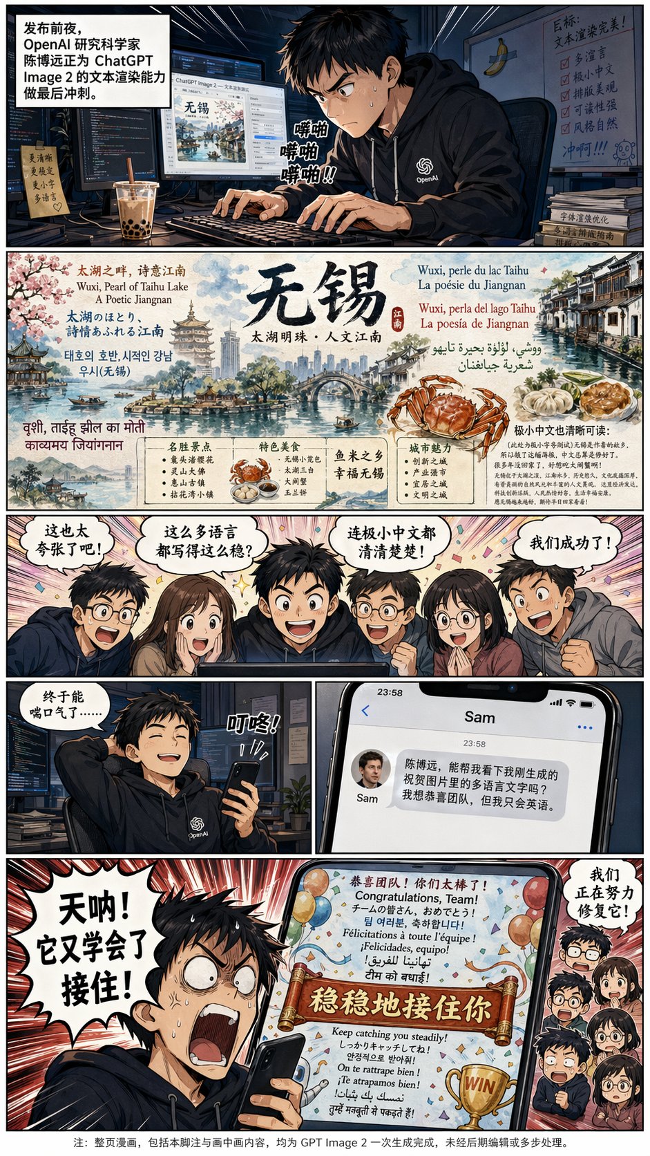 Chinese Text Manga About GPT Image 2