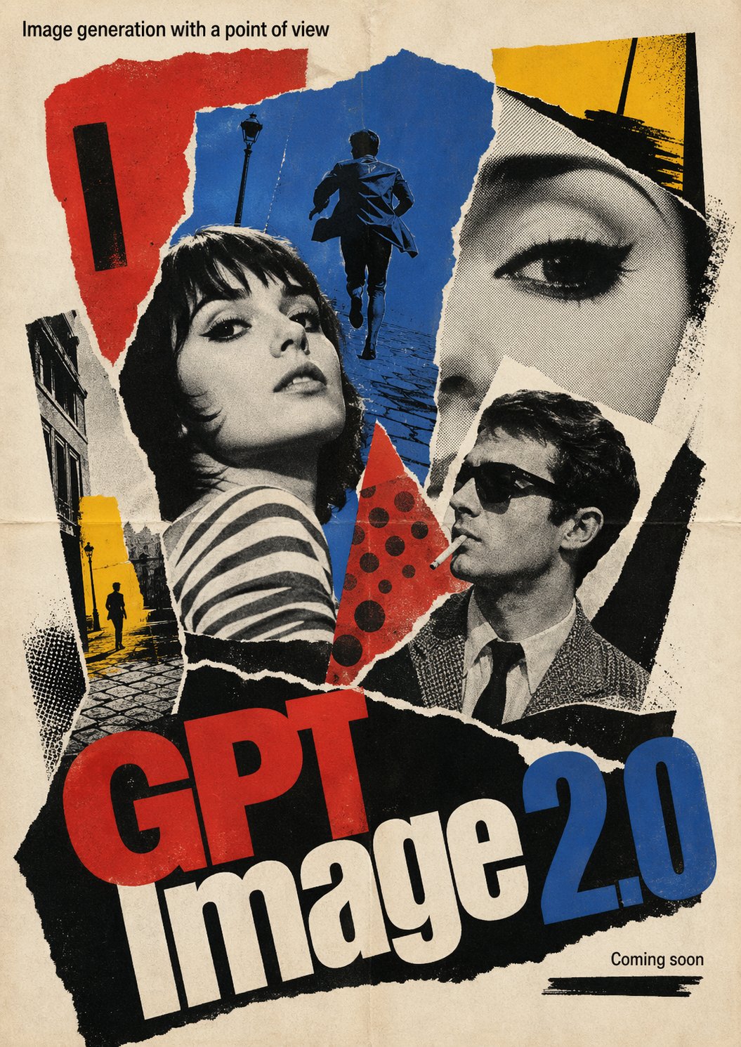 French New Wave Movie Poster
