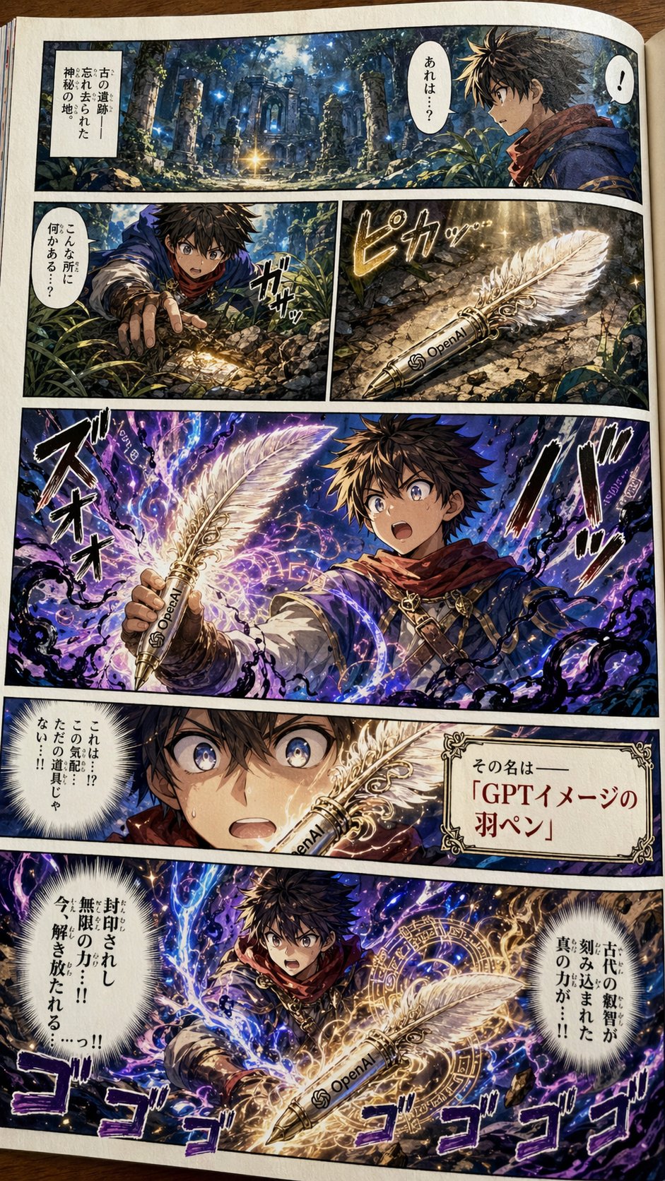 Japanese Shonen Manga Sample Page