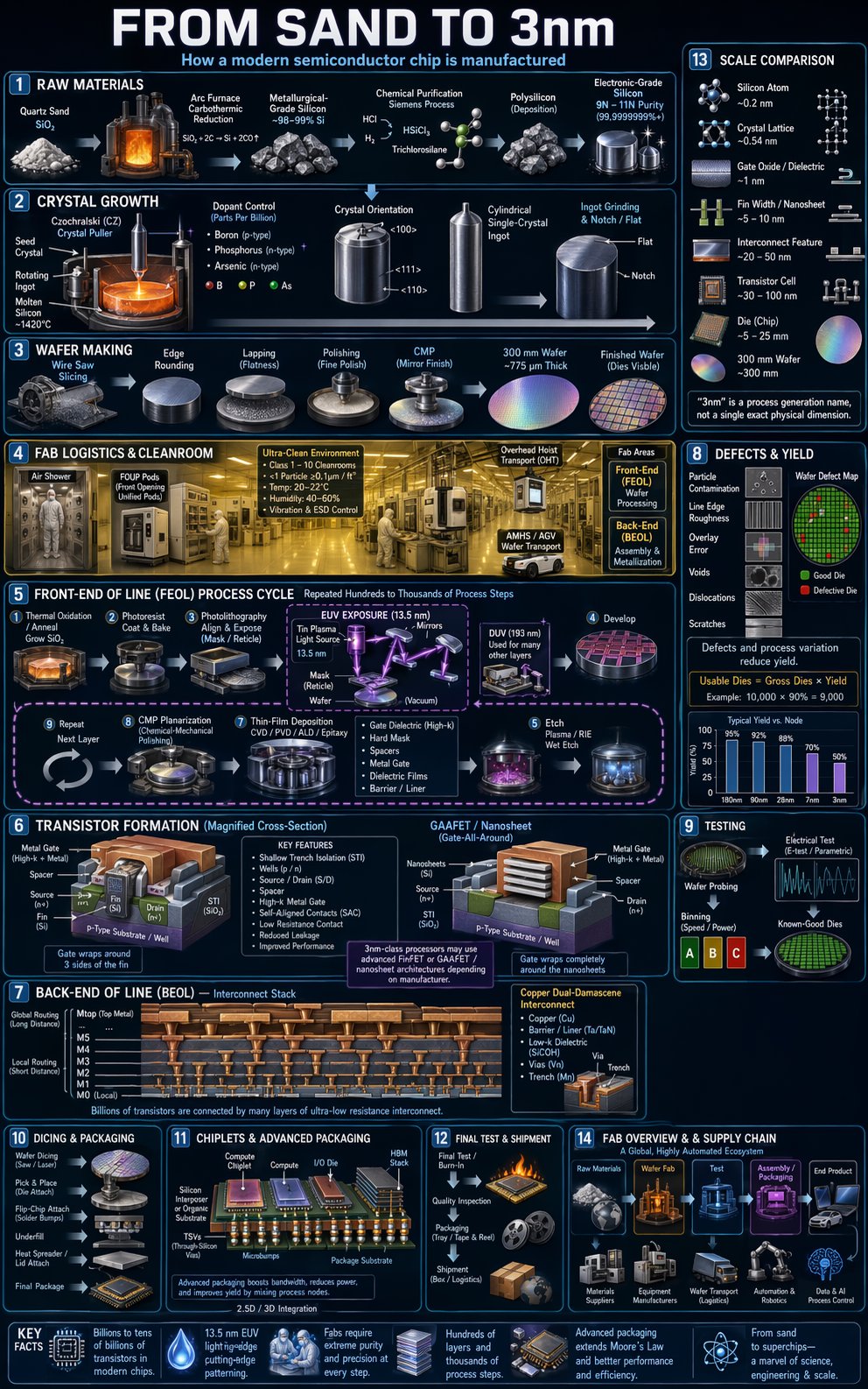 Semiconductor Manufacturing Infographic