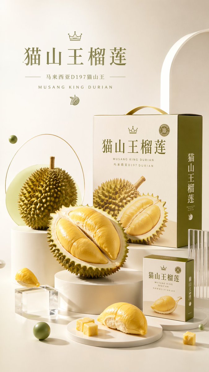 Minimal Geometric Product KV Poster with High-Key Studio Styling