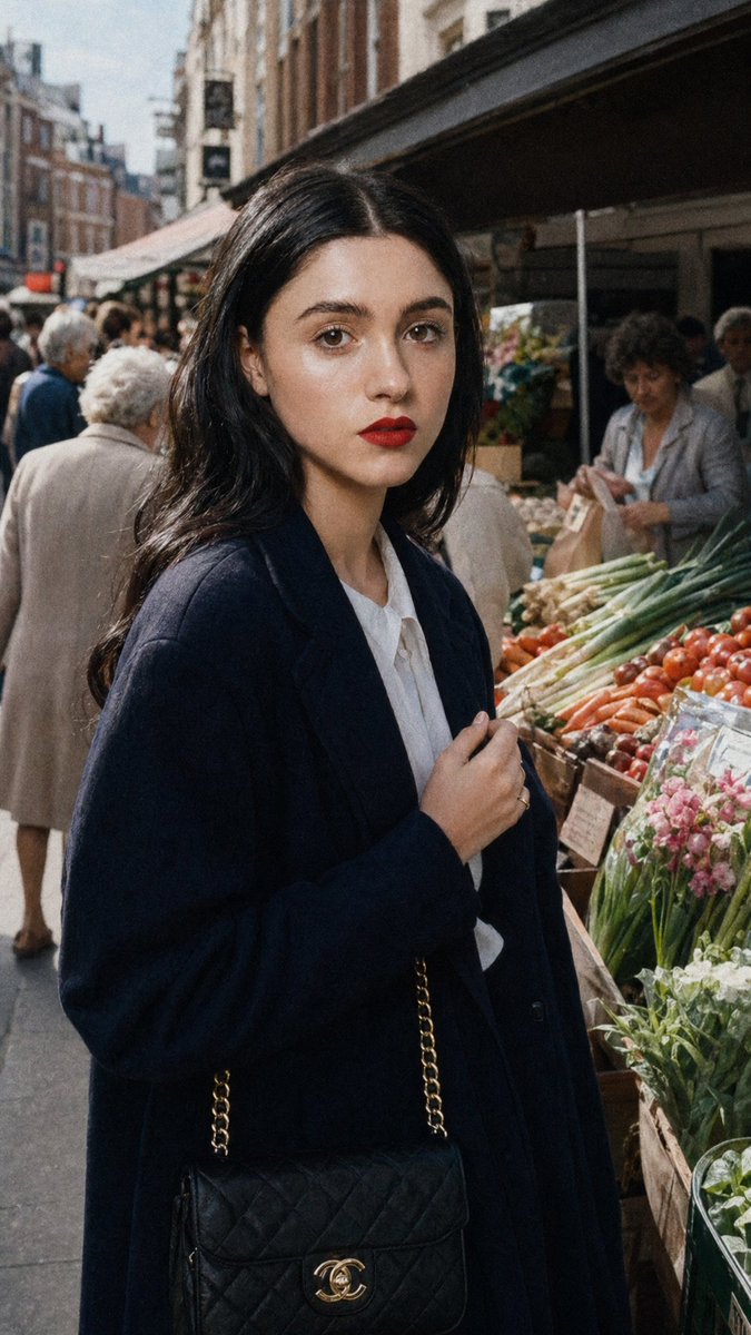 Elegant Stroll Through a 1980s London Market