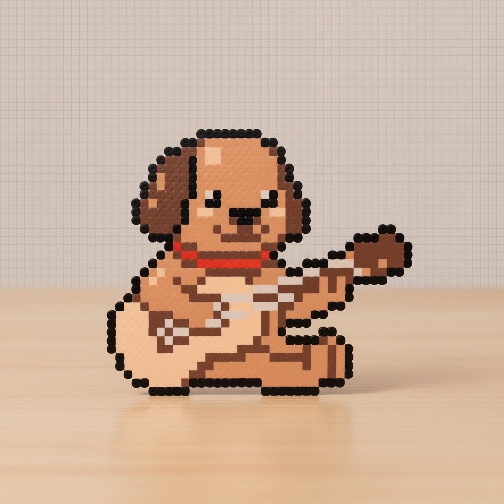 像素艺术转Perler串珠照片